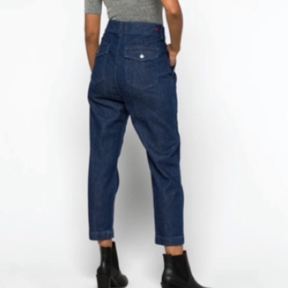 Sundry Military Pocket Pants in Dark Wash Women Size 30 Button Fly Relaxed Fit - Picture 14 of 15